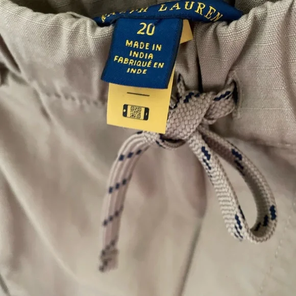 Polo RL Big Boys Tan Cargo Shorts Size 20-XL - Picture 3 of 12